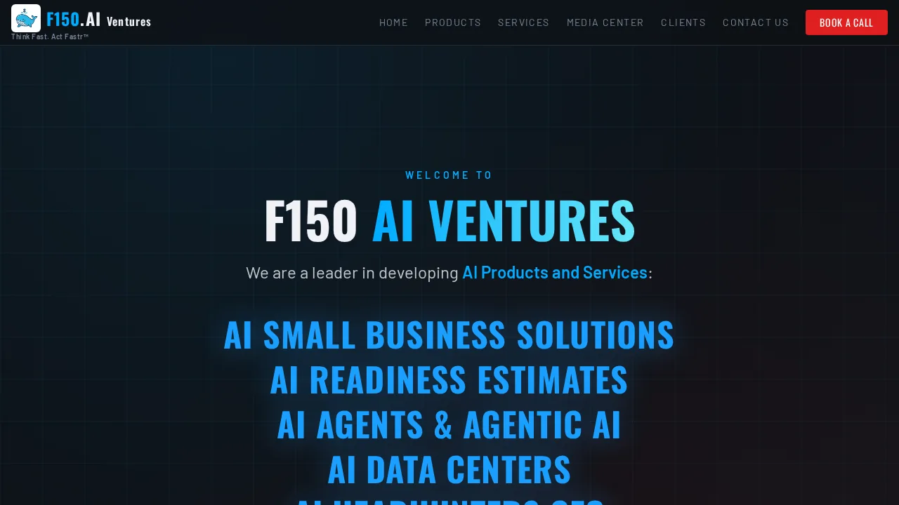 F150.ai website screenshot