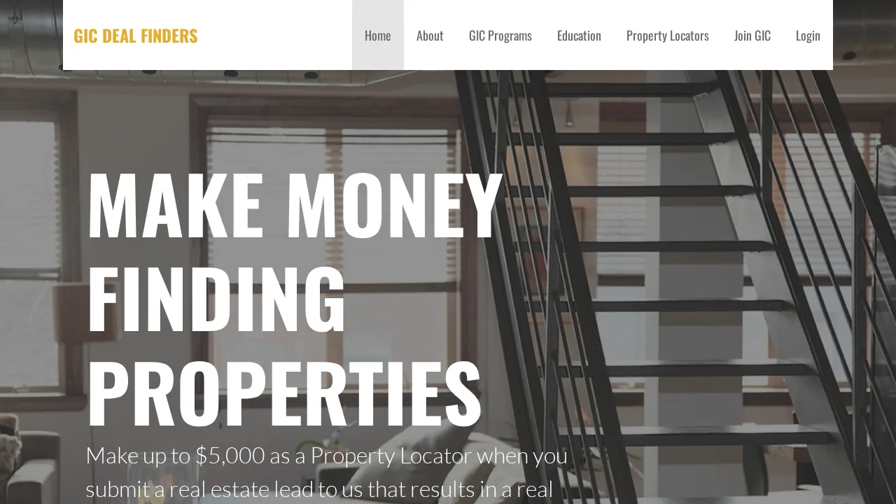 Real Estate Blog & Site Network website screenshot
